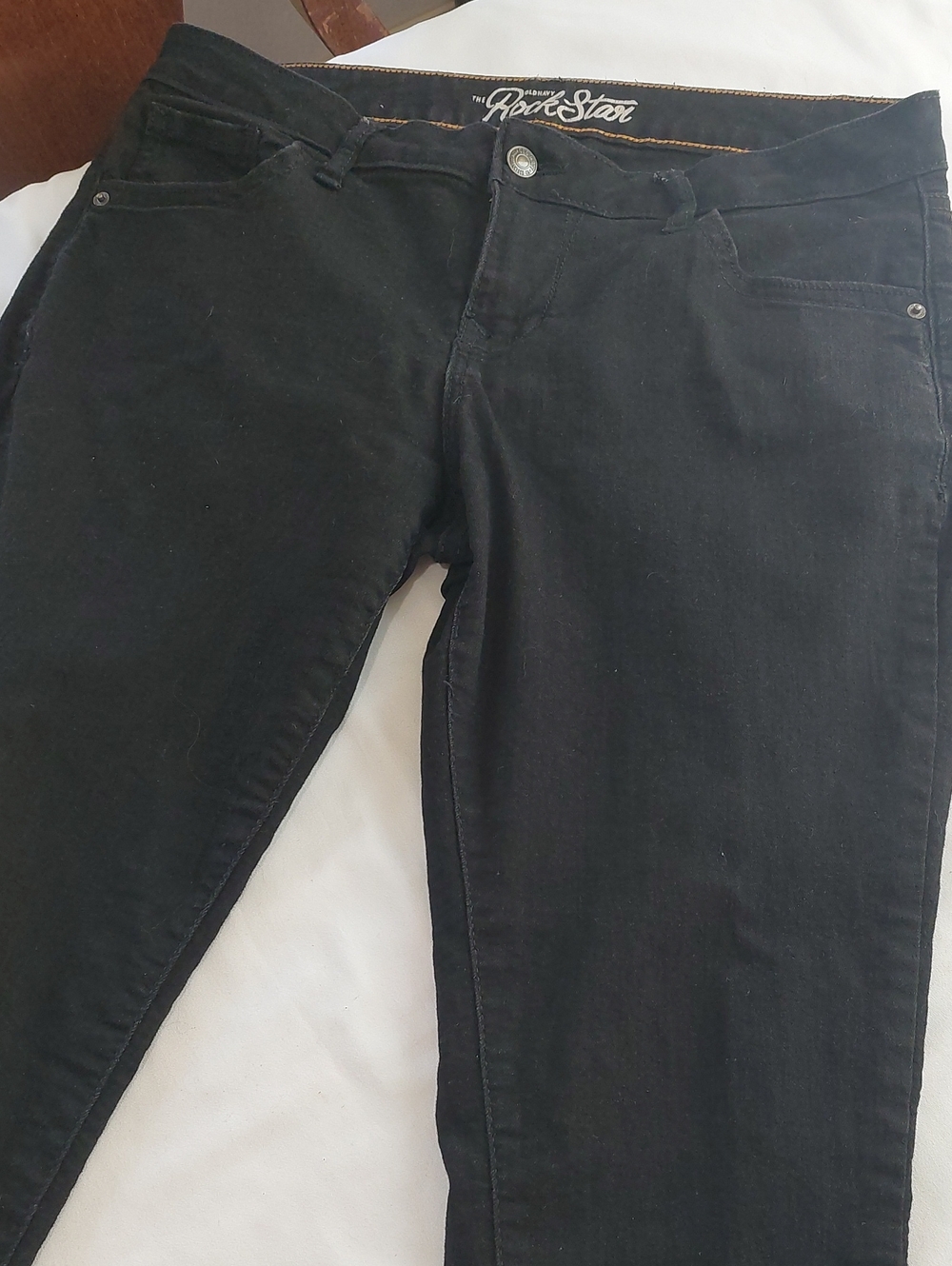 Old Navy Rock Star Black Light Weight Jeans .Size 14